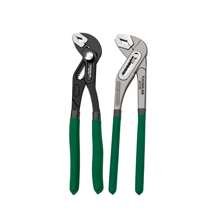 Multi-gear universal large-opening wrench, manual large-jaw pliers for plumbing pipes, stainless steel bathroom pliers, water pump pliers.
